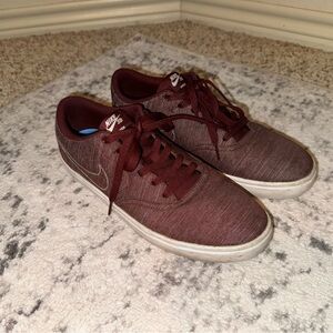 Nike Men’s Sb Check Shoes - Maroon 10.5